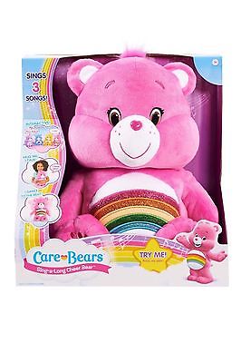 NEW Care Bears CHEER Pink Bear Sing A Long Along Plush Talking Dancing SOLD OUT