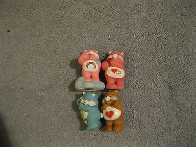 4 CAREBEARS LOT 1983 DESIGN COLLECTION by AMERICAN GREETINGS CORP MADE IN KOREA