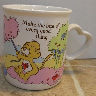 Vintage Care Bear Cousin Ceramic Cup 1985 Make the best of every good thing