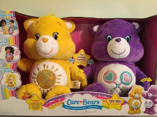 Care Bears Interactive Sing Along Care Bear 2 Pack Funshine Bear & Share Bear