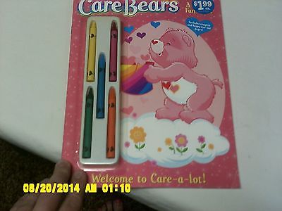 2005 Care Bears  Coloring and Activity Book Welcome to Care-a-lot crayons includ