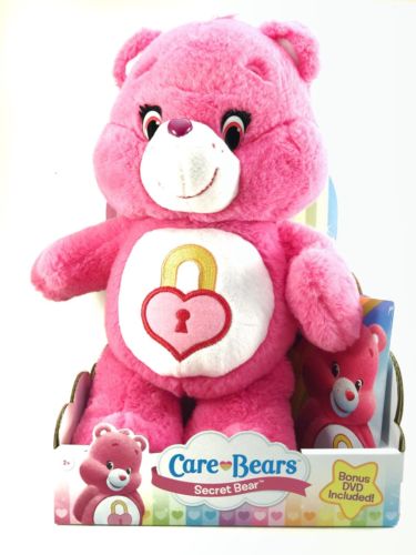 NIB *Care Bears* SECRET BEAR Deluxe Plush Stuffed Toy with DVD! New Release! '15