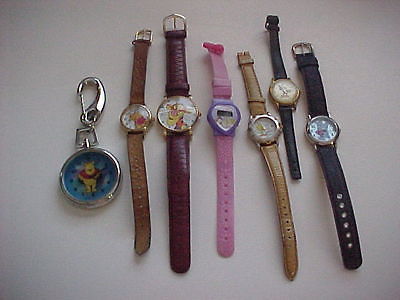 Girl Woman Watch Lot Timex Pooh Tigger Lorus Mickey Mouse Care Bears Armintron
