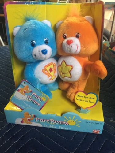 NIB Care Bears Cuddle pairs CHAMP & LAUGH A LOT 