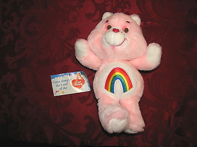 VTG Kenner Care Bears Cheer Bear Pink Rainbow w Hang Tag 13