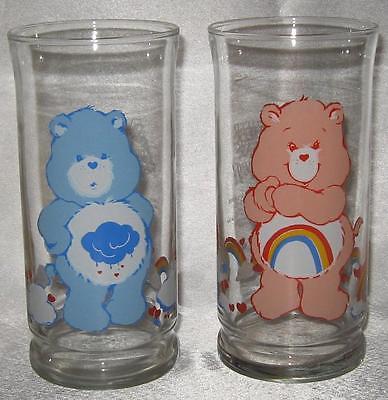 1983 Care Bears 2 Collector Glass Tumbler Pizza Hut