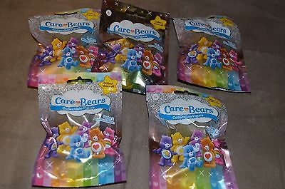 Care Bears SERIES 2 GLITTER EDITION Figures Blind Bags LOT OF 5