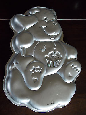 1983 WILTON Birthday Cupcake CARE BEARS CAKE PAN Mold 2105-1793 Party Supply