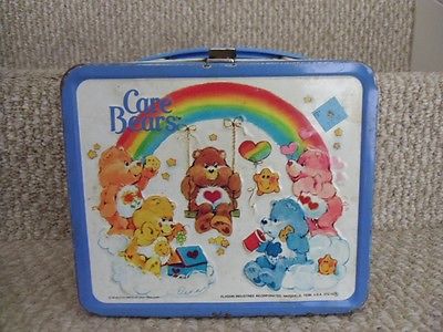 1983 Vintage Care Bears Metal Lunchbox 