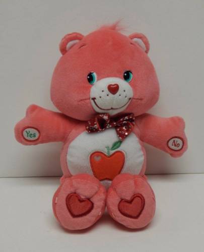 Care Bear Smart Heart Pink Red Apple Interactive Guessing Game 14