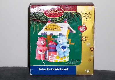 Carlton Cards Nick Jr.   Care Bears Wishing Well Christmas Ornament  -