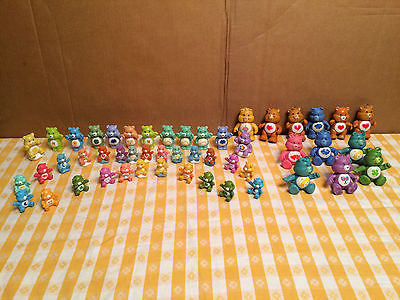  Vintage and Non-vintage  Care Bear Figures Carebear Cake Topper Lot of 50