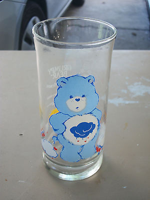 1983 Vintage Grumpy Care Bears Limited Edition Pizza Hut Drinking Glass