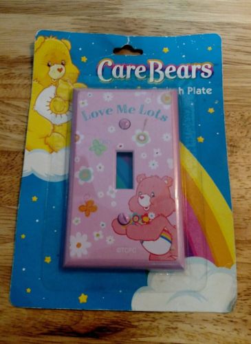 Care bears light switch plate cover pink new