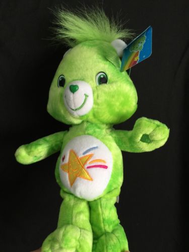 Care Bear Green Tie Dye Oopsy Bear 2007 Special Edition Series 1 Plush Toy