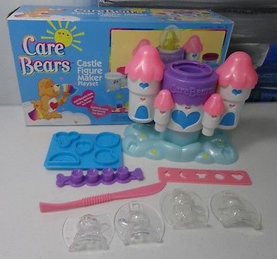 Vintage 2003 Fun Dough CARE BEARS Castle Figure Maker Playset *works w/Play-doh*