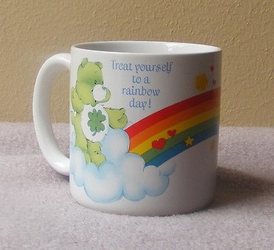 Vintage 1984 Care Bears Treat Yourself to a Rainbow Day Coffee Tea Mug Cup
