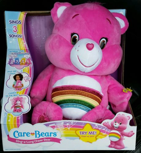 Care Bears SING ALONG CHEER BEAR Pink Interactive Singing Dancing Bear! 2015