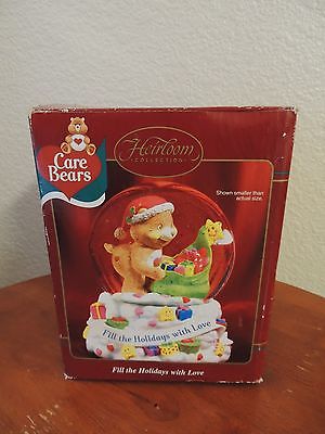 Carlton Cards Heirloom Collection Care Bears Music Musical Song Snow Globe 2003