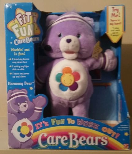 Care Bears Fit N Fun Exercise Talking/Singing Harmony Bear NEW in BOX 2004