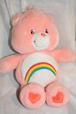 Talking Care Bear Cheer Rainbow Interactive Plush Stuffed Animal 2003 13” EUC