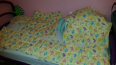 Vintage Retro Care Bears Crib Bedding Set, Bumpers, plush, soft, storage *PP*