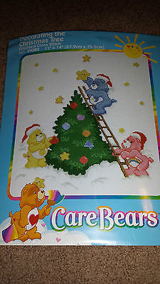 Decorating the Christmas Tree Care Bears Cross Stitch Kit 39082