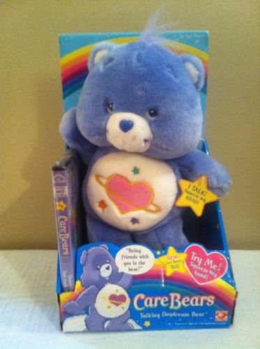 NEW Care Bears 2004 Talking Daydream Bear Plush and DVD #119