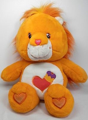 Care Bear Cousins Brave Heart Lion Orange Large Plush 20 inches 2004 Stuffed 