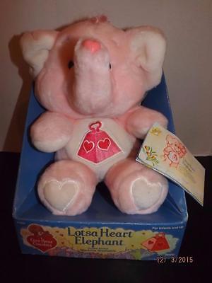 MINT IN BOX~VINTAGE 1984~CARE BEAR COUSINS~LOTSA HEART ELEPHANT 61950 KENNER