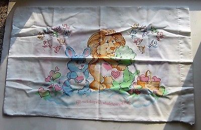 Vintage Care Bear Cousin Pillow Case 1980's