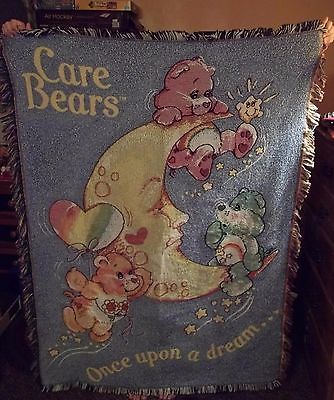 Care Bears 2003 Blanket Rare Wish Friend Lovealot 