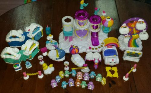 Vtg CARE BEARS MAGICAL CARE A LOT CASTLE LOADED FIGURES ACCESSORIES Vehicles +