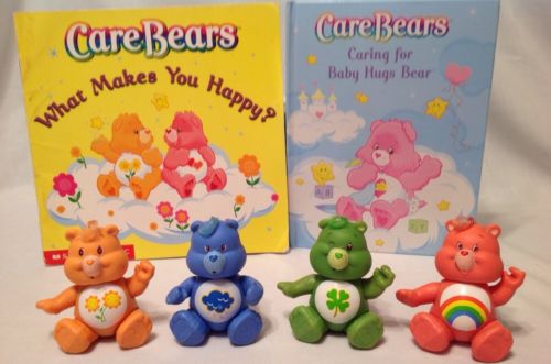 1983 Lot of 4 CARE BEAR Posable Figures 3.5