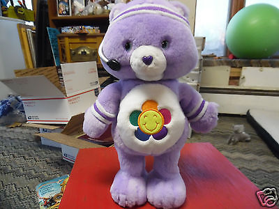 Care Bear purple Harmony wish  bear  workout singing exercising bear fit & fun