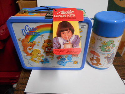 Care Bears rare original lunch box, Thermos amazing condition with tag 1983