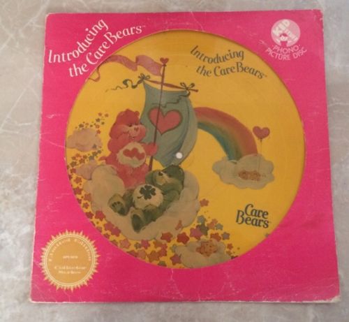 1981 KID STUFF RECORDS CARE BEARS PHONO PICTURE DISC Record Free Shipping !!