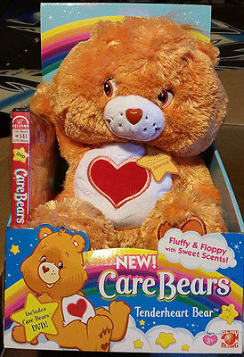 NIB Care Bears Tenderheart Fluffly & Floppy with Sweet Scents