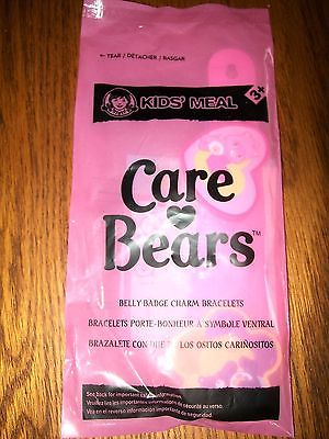 Wendy's Care Bears: Belly Badge Charm Bracelets Kids Meal Toy NIP