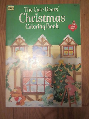 3 Vintage 1976 1983 Coloring Books CARE BEARS CRHISTMAS & NIGHT BEFORE CHRISTMAS