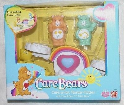 CARE BEARS Care-a-Lot Teeter-Totter playset New Friend Wish Bear #31010  18M+