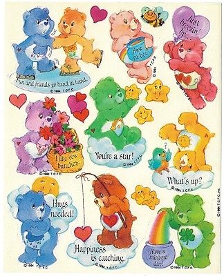 VTG AGC Stickers - CARE BEARS (1994)