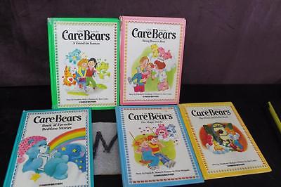 Lot of 5 CARE BEARS Vintage 80s Childrens Hardcover Story Books Parker Brothers