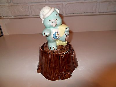 Vintage Care Bears Ceramic Music Box--Plays 
