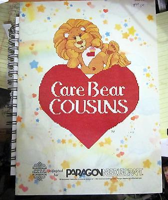 Vintage  Gloria & Pat Care Bears Cousins in Counted Cross Stitch Pattern book