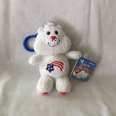 Care Bears America Cares Fuzzy Key Clip
