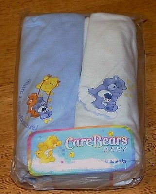 CARE BEARS Baby (2) Recieving Blankets NEW Grumpy & Tenderheart #5353-0461