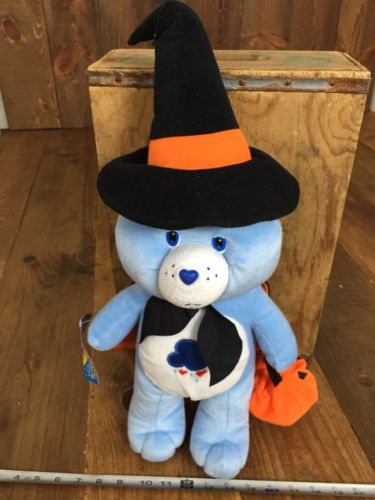 Care Bears Grumpy Bear Witch, Halloween; Plush NWT 21