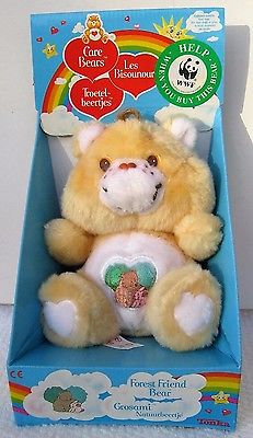 Vintage Care Bear 6" MIB 1985 Forest Friend Bear English Nederland France Kenner