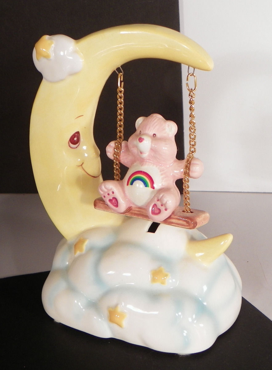 1984 Care Bears Music Box Cheer Bear 53057 I'm Sitting on Top of the World 